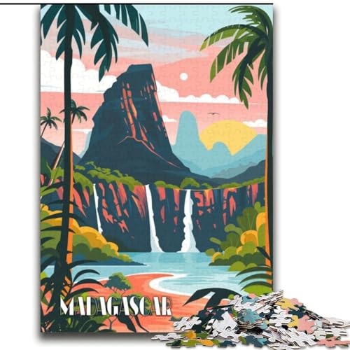 2000-teiliges Puzzle für Erwachsene und Jugendliche, Madagascar Falls, Spielzeug, Lernspiele, Stressabbau, tolle Geschenke und Spielzeuge, 70x100cm von ABKMXDKZ
