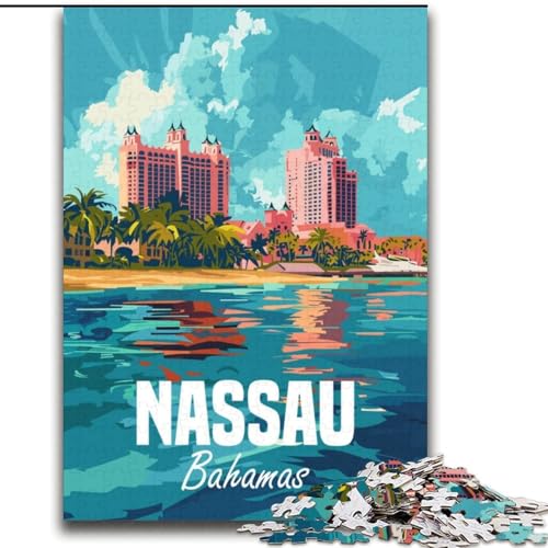 2000-teiliges Puzzle für Erwachsene und Jugendliche, Nassau, Bahamas, Spielzeug, Lernspiele, Stressabbau, Eltern-Kind-Interaktion, 70x100cm von ABKMXDKZ