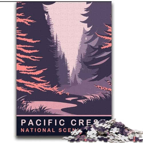 2000-teiliges Puzzle für Erwachsene und Jugendliche, Pacific Crest, Familienspiel für und einzigartige Heimdekoration und Geschenke für 14-Jährige, 70x100cm von ABKMXDKZ