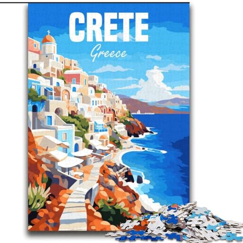2000-teiliges Puzzle für Jugendliche und Erwachsene, Kreta, Griechenland, Lernspiele, Heimdekoration, geeignet für die Schreibtischdekoration, 70x100cm 2000-teiliges Puzzle für Jugendliche und Erwachsene, Kreta, Griechenland, Lernspiele, Heimdekoration, geeignet für die Schreibtischdekoration, 70x100cm von ABKMXDKZ