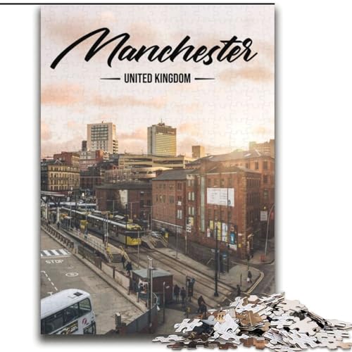 2000-teiliges Puzzle für Jugendliche und Erwachsene, Manchester, Lernspiele, Heimdekoration, geeignet für die Schreibtischdekoration, 70x100cm von ABKMXDKZ