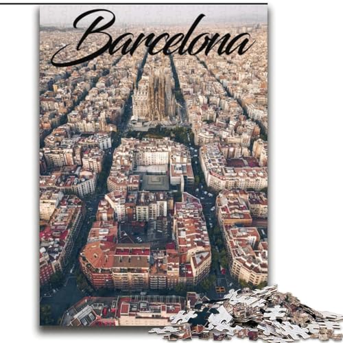 2000-teiliges Puzzle für Teenager, Barcelona, Spielzeug, Lernspiele, Stressabbau, Eltern-Kind-Interaktion, 70x100cm von ABKMXDKZ