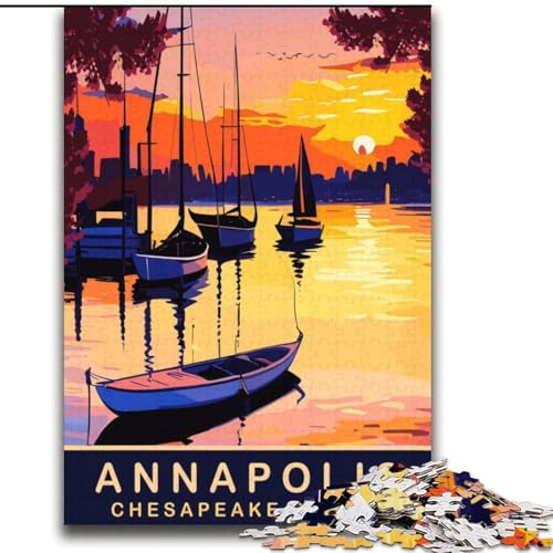 2000-teiliges Puzzle für Teenager, Geschenke, Boote in der Chesapeake Bay, Spielspielzeug, jedes Teil ist einzigartig – anspruchsvolles Familienspiel für 14-Jährige, 70x100cm von ABKMXDKZ