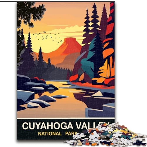 Puzzle 1000 Teile für Erwachsene und Jugendliche, Cuyahoga Valley, Spielzeug, Lernspiele, Stressabbau, Stärkung der Liebe zwischen Paaren, 50x75cm Puzzle 1000 Teile für Erwachsene und Jugendliche, Cuyahoga Valley, Spielzeug, Lernspiele, Stressabbau, Stärkung der Liebe zwischen Paaren, 50x75cm von ABKMXDKZ