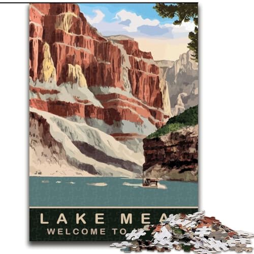 Puzzle 1000 Teile für Erwachsene und Jugendliche, Lake Mead, Spielzeug, Lernspiele, Stressabbau, Stärkung der Liebe zwischen Paaren, 26x38cm Puzzle 1000 Teile für Erwachsene und Jugendliche, Lake Mead, Spielzeug, Lernspiele, Stressabbau, Stärkung der Liebe zwischen Paaren, 26x38cm von ABKMXDKZ