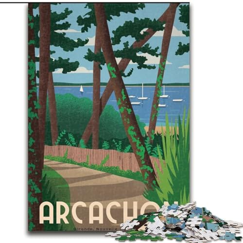 Puzzle 1000 Teile für Jugendliche Arcachon, Lernspielzeug, einzigartige Geburtstags- und Geschenkideen für Kinder ab 14 Jahren, 26x38cm Puzzle 1000 Teile für Jugendliche Arcachon, Lernspielzeug, einzigartige Geburtstags- und Geschenkideen für Kinder ab 14 Jahren, 26x38cm von ABKMXDKZ