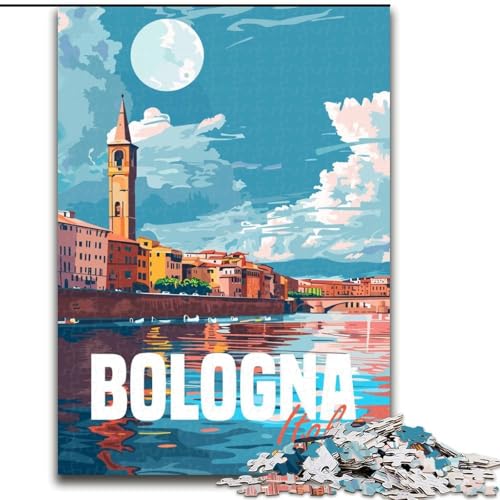 Puzzle 1000 Teile für Teenager, Bologna, Italien, Lernspielzeug, einzigartige Geburtstags- und Geschenkideen für Kinder ab 14 Jahren, 26x38cm Puzzle 1000 Teile für Teenager, Bologna, Italien, Lernspielzeug, einzigartige Geburtstags- und Geschenkideen für Kinder ab 14 Jahren, 26x38cm von ABKMXDKZ