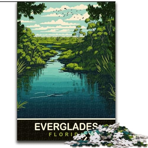 Puzzle 1000 Teile für Teenager, Geschenke, Natur in Florida, Lernspielzeug, einzigartige Geburtstags- und Geschenkideen für Kinder ab 14 Jahren, 50x75cm von ABKMXDKZ