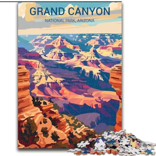 Puzzle 1000 Teile für Teenager, Grand Canyon Nationalpark, Lernspielzeug, einzigartige Geburtstags- und Geschenkideen für Kinder ab 14 Jahren, 26x38cm Puzzle 1000 Teile für Teenager, Grand Canyon Nationalpark, Lernspielzeug, einzigartige Geburtstags- und Geschenkideen für Kinder ab 14 Jahren, 26x38cm von ABKMXDKZ