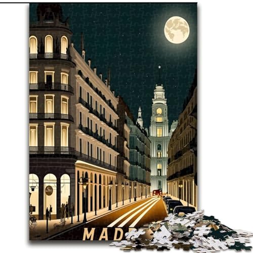 Puzzle 1000 Teile für Teenager, Madrid, Spanien, Reise, Lernspielzeug, einzigartige Geburtstags- und Geschenkideen für Kinder ab 14 Jahren, 26x38cm Puzzle 1000 Teile für Teenager, Madrid, Spanien, Reise, Lernspielzeug, einzigartige Geburtstags- und Geschenkideen für Kinder ab 14 Jahren, 26x38cm von ABKMXDKZ