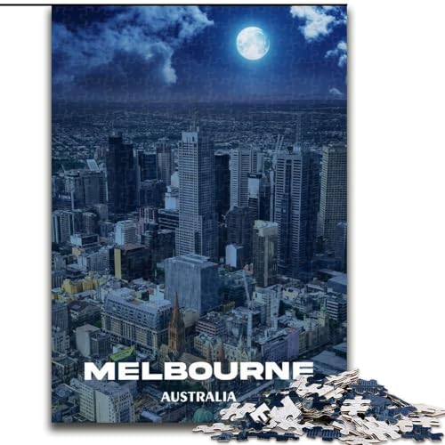 Puzzle 1000 Teile für Teenager, Melbourne City, Australien, Spielzeug, Lernspiele, Stressabbau, einzigartige Heimdekoration und Geschenke, 50x75cm Puzzle 1000 Teile für Teenager, Melbourne City, Australien, Spielzeug, Lernspiele, Stressabbau, einzigartige Heimdekoration und Geschenke, 50x75cm von ABKMXDKZ