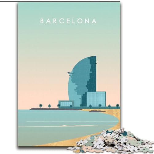 Puzzle 1000 Teile für Teenager Barcelona, Lernspielzeug, einzigartige Geburtstags- und Geschenkideen für Kinder ab 14 Jahren, 26x38cm Puzzle 1000 Teile für Teenager Barcelona, Lernspielzeug, einzigartige Geburtstags- und Geschenkideen für Kinder ab 14 Jahren, 26x38cm von ABKMXDKZ