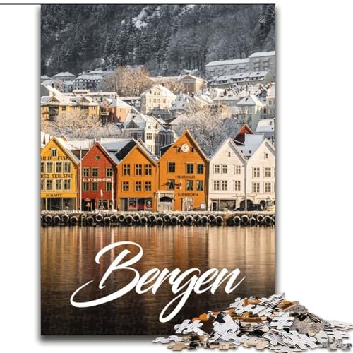 Puzzle 1000 Teile für Teenager Bergen, Spielzeug, Lernspiele, Stressabbau, einzigartige Heimdekoration und Geschenke, 50x75cm von ABKMXDKZ