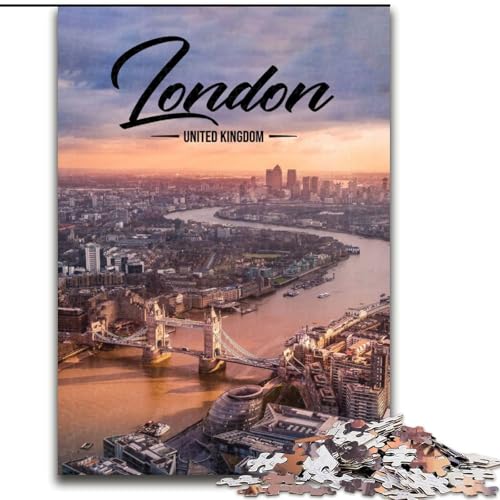 Puzzle 1000 Teile für Teenager London, Lernspielzeug, einzigartige Geburtstags- und Geschenkideen für Kinder ab 14 Jahren, 50x75cm Puzzle 1000 Teile für Teenager London, Lernspielzeug, einzigartige Geburtstags- und Geschenkideen für Kinder ab 14 Jahren, 50x75cm von ABKMXDKZ