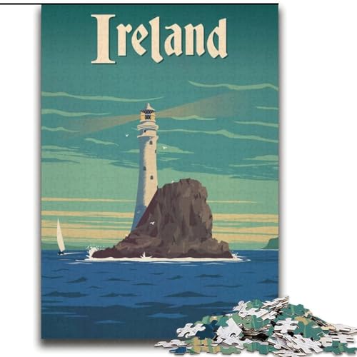 Puzzle 2000 Teile für Erwachsene und Jugendliche, Irland, Spielzeug, Lernspiele, Stressabbau, Stärkung der Liebe zwischen Paaren, 70x100cm von ABKMXDKZ