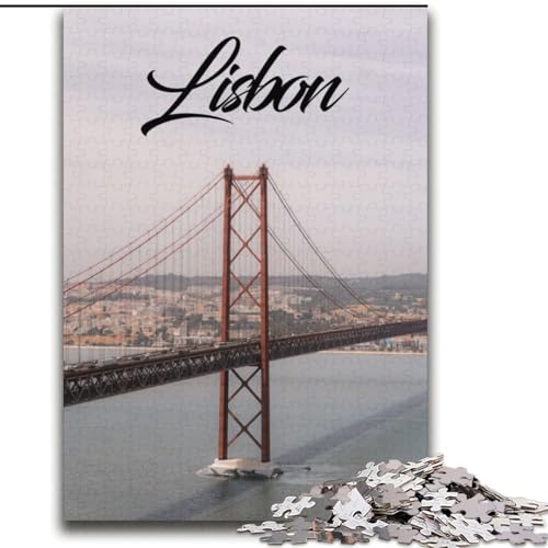 Puzzle 2000 Teile für Teenager, Geschenke, Lissabon, Portugal, Lernspielzeug, einzigartige Geburtstags- und Geschenkideen für Kinder ab 14 Jahren, 70x100cm von ABKMXDKZ