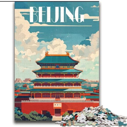 Puzzle 2000 Teile für Teenager, Geschenke, Peking-Pracht, Lernspielzeug, einzigartige Geburtstags- und Geschenkideen für Kinder ab 14 Jahren, 70x100cm von ABKMXDKZ
