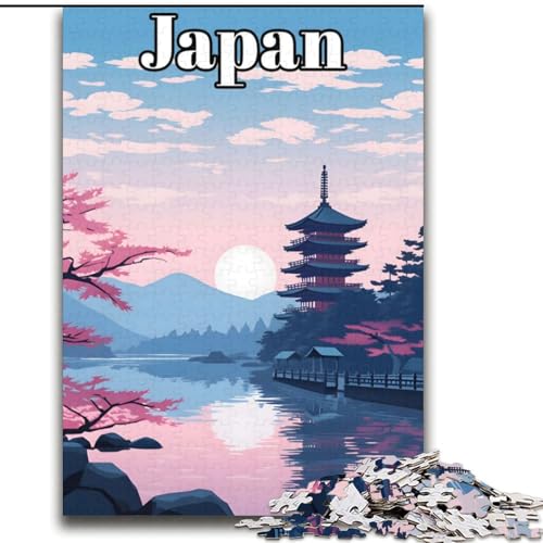 Puzzle 2000 Teile für Teenager, Japan-Reiseposter, hilft dem Gehirn, süchtig machendes Spielzeug zu trainieren, um Geduld zu fördern und das Gedächtnis zu verbessern, 70x100cm von ABKMXDKZ