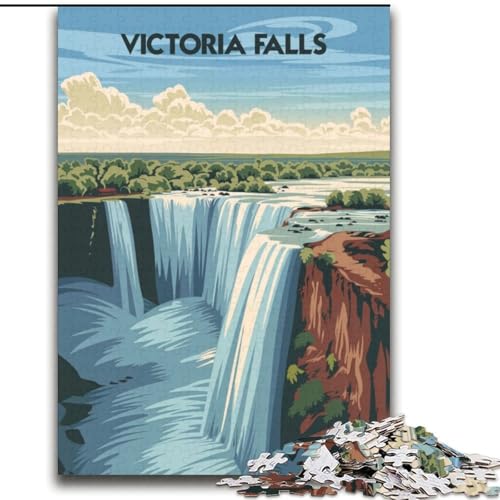 Puzzle 2000 Teile für Teenager, majestätische Victoriafälle, Spielzeug, Lernspiele, Stressabbau, einzigartige Heimdekoration und Geschenke, 70x100cm Puzzle 2000 Teile für Teenager, majestätische Victoriafälle, Spielzeug, Lernspiele, Stressabbau, einzigartige Heimdekoration und Geschenke, 70x100cm von ABKMXDKZ