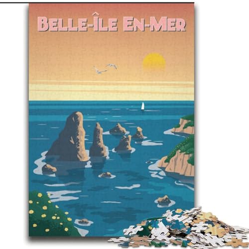 Puzzle 2000 Teile für Teenager Belle-ILE-en-Mer, Lernspielzeug, einzigartige Geburtstags- und Geschenkideen für Kinder ab 14 Jahren, 70x100cm von ABKMXDKZ