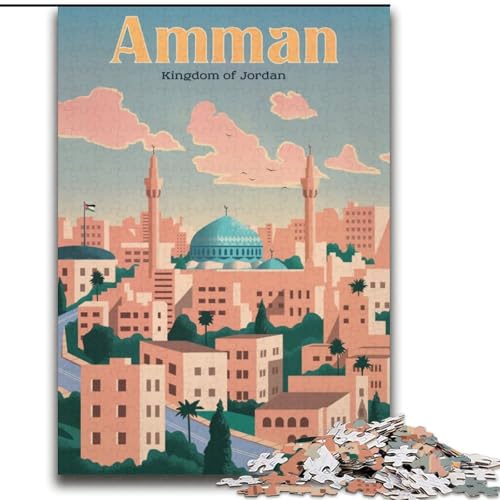 Puzzle 2000 Teile für Teenager-Geschenke Amman, Lernspielzeug, einzigartige Geburtstags- und Geschenkideen für Kinder ab 14 Jahren, 70x100cm von ABKMXDKZ