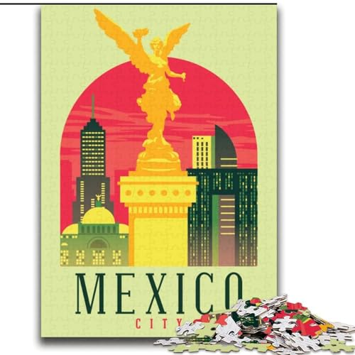 Puzzle 2000 Teile für Teenager Mexiko-Stadt, Lernspielzeug, einzigartige Geburtstags- und Geschenkideen für Kinder ab 14 Jahren, 70x100cm Puzzle 2000 Teile für Teenager Mexiko-Stadt, Lernspielzeug, einzigartige Geburtstags- und Geschenkideen für Kinder ab 14 Jahren, 70x100cm von ABKMXDKZ