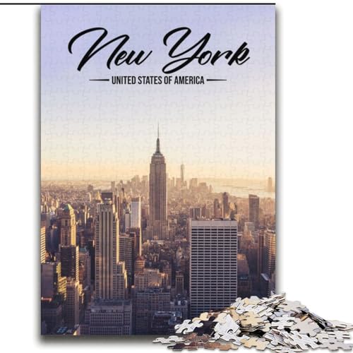 Puzzle 2000 Teile für Teenager New York City, Spielzeug, Lernspiele, Stressabbau, einzigartige Heimdekoration und Geschenke, 70x100cm von ABKMXDKZ