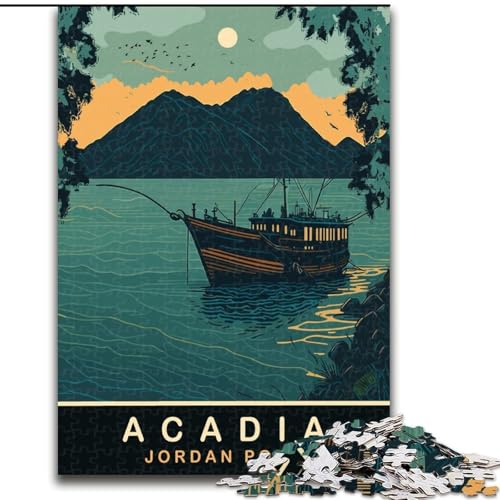 Puzzle für Erwachsene, 1000 Teile, Angeln am Jordanteich, Spielspielzeug, jedes Teil ist einzigartig – anspruchsvolles Familienspiel für Kinder ab 14 Jahren, 50x75cm von ABKMXDKZ