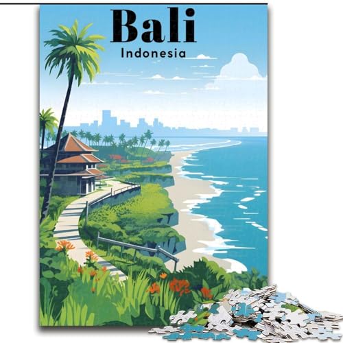 Puzzle für Erwachsene, 1000 Teile, Bali, Indonesien, Reisen, für Kinder ab 14 Jahren, jedes Teil ist einzigartig – lustiges und herausforderndes Spiel für die ganze Familie, tolles Geschenk, 50x75cm Puzzle für Erwachsene, 1000 Teile, Bali, Indonesien, Reisen, für Kinder ab 14 Jahren, jedes Teil ist einzigartig – lustiges und herausforderndes Spiel für die ganze Familie, tolles Geschenk, 50x75cm von ABKMXDKZ