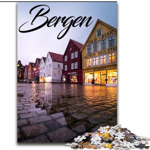Puzzle für Erwachsene, 1000 Teile, Bergen, für Kinder ab 14 Jahren, jedes Teil ist einzigartig – lustiges und herausforderndes Spiel für die ganze Familie, tolles Geschenk, 26x38cm von ABKMXDKZ