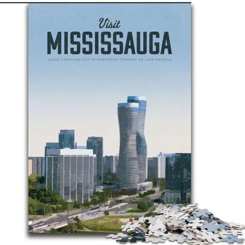 Puzzle für Erwachsene, 1000 Teile, Besuchen Sie Mississauga, für 14+, anspruchsvolles Spiel als Geschenk für die ganze Familie und Freunde, 26x38cm Puzzle für Erwachsene, 1000 Teile, Besuchen Sie Mississauga, für 14+, anspruchsvolles Spiel als Geschenk für die ganze Familie und Freunde, 26x38cm von ABKMXDKZ