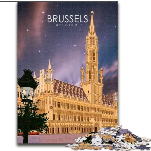 Puzzle für Erwachsene, 1000 Teile, Brüssel, Belgien, Reisen, Spielzeug, Lernspiele, Stressabbau, Stärkung der Liebe zwischen Paaren, 50x75cm Puzzle für Erwachsene, 1000 Teile, Brüssel, Belgien, Reisen, Spielzeug, Lernspiele, Stressabbau, Stärkung der Liebe zwischen Paaren, 50x75cm von ABKMXDKZ