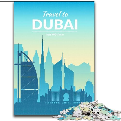Puzzle für Erwachsene, 1000 Teile, Dubai, VAE, geeignet für Kinder ab 14 Jahren, Lernspiele für Zuhause, DIY-Spielzeug, Kunstwerk, Geschenk, 26x38cm Puzzle für Erwachsene, 1000 Teile, Dubai, VAE, geeignet für Kinder ab 14 Jahren, Lernspiele für Zuhause, DIY-Spielzeug, Kunstwerk, Geschenk, 26x38cm von ABKMXDKZ