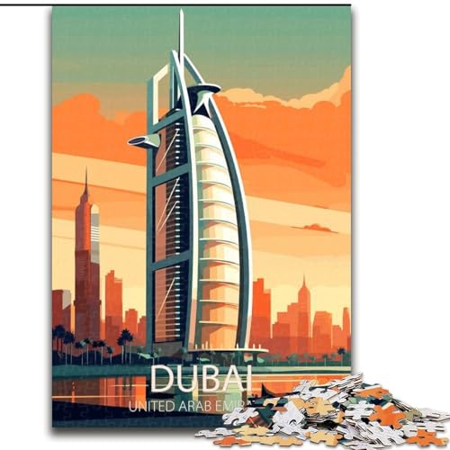 Puzzle für Erwachsene, 1000 Teile, Dubai-Skyline-Poster, Spielzeug, Lernspiele, Stressabbau, Stärkung der Liebe zwischen Paaren, 50x75cm Puzzle für Erwachsene, 1000 Teile, Dubai-Skyline-Poster, Spielzeug, Lernspiele, Stressabbau, Stärkung der Liebe zwischen Paaren, 50x75cm von ABKMXDKZ