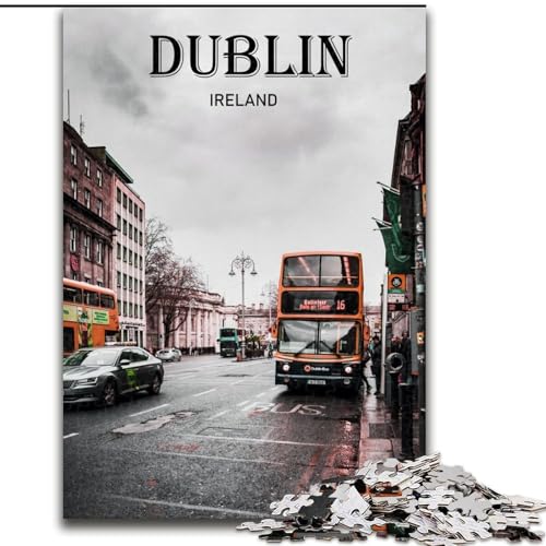 Puzzle für Erwachsene, 1000 Teile, Dublin-Reisekunst, geeignet für Personen ab 14 Jahren, anspruchsvoll zu vervollständigen, Aber lustig und humorvoll, tolles Geschenk, 26x38cm Puzzle für Erwachsene, 1000 Teile, Dublin-Reisekunst, geeignet für Personen ab 14 Jahren, anspruchsvoll zu vervollständigen, Aber lustig und humorvoll, tolles Geschenk, 26x38cm von ABKMXDKZ