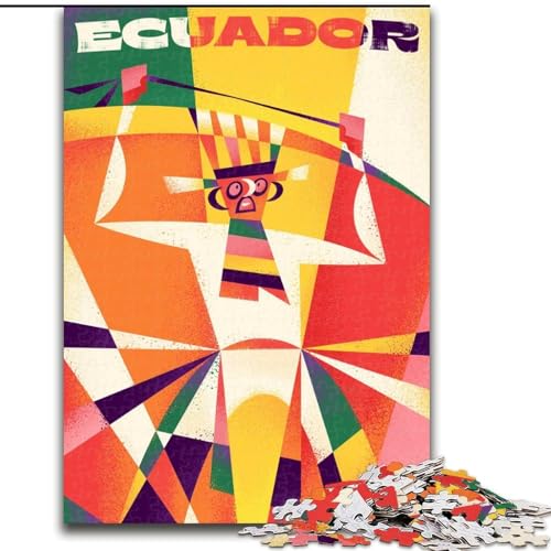 Puzzle für Erwachsene, 1000 Teile, Ecuador, geometrische Kunst, Spielzeug, Lernspiele, Stressabbau, Stärkung der Liebe zwischen Paaren, 26x38cm Puzzle für Erwachsene, 1000 Teile, Ecuador, geometrische Kunst, Spielzeug, Lernspiele, Stressabbau, Stärkung der Liebe zwischen Paaren, 26x38cm von ABKMXDKZ