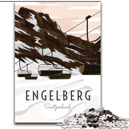 Puzzle für Erwachsene, 1000 Teile, Engelberg, Schweiz, für 14+, anspruchsvolles Spiel als Geschenk für die ganze Familie und Freunde, 26x38cm Puzzle für Erwachsene, 1000 Teile, Engelberg, Schweiz, für 14+, anspruchsvolles Spiel als Geschenk für die ganze Familie und Freunde, 26x38cm von ABKMXDKZ