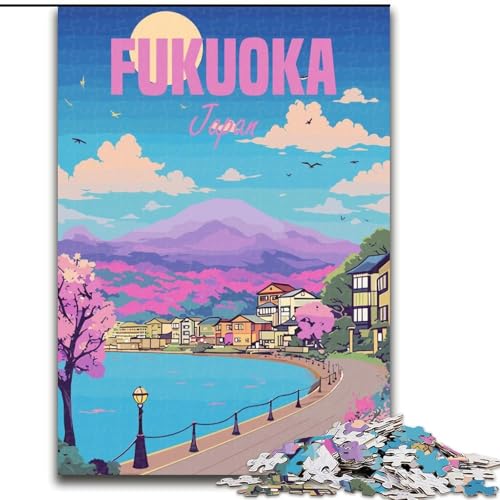 Puzzle für Erwachsene, 1000 Teile, Fukuoka, Japan, Spielspielzeug, jedes Teil ist einzigartig – anspruchsvolles Familienspiel für Kinder ab 14 Jahren, 26x38cm Puzzle für Erwachsene, 1000 Teile, Fukuoka, Japan, Spielspielzeug, jedes Teil ist einzigartig – anspruchsvolles Familienspiel für Kinder ab 14 Jahren, 26x38cm von ABKMXDKZ