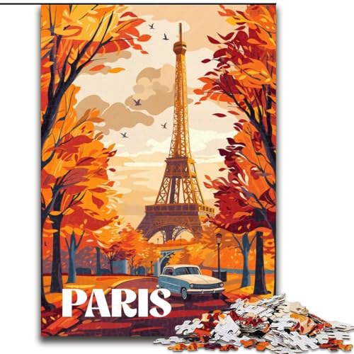 Puzzle für Erwachsene, 1000 Teile, Herbst in Paris, für 14+, anspruchsvolles Spiel als Geschenk für die ganze Familie und Freunde, 26x38cm Puzzle für Erwachsene, 1000 Teile, Herbst in Paris, für 14+, anspruchsvolles Spiel als Geschenk für die ganze Familie und Freunde, 26x38cm von ABKMXDKZ