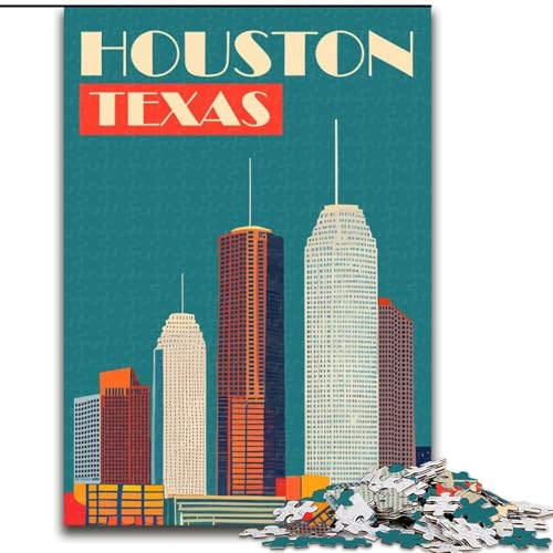 Puzzle für Erwachsene, 1000 Teile, Houston, Texas, Spielspielzeug, jedes Teil ist einzigartig – anspruchsvolles Familienspiel für Kinder ab 14 Jahren, 26x38cm Puzzle für Erwachsene, 1000 Teile, Houston, Texas, Spielspielzeug, jedes Teil ist einzigartig – anspruchsvolles Familienspiel für Kinder ab 14 Jahren, 26x38cm von ABKMXDKZ