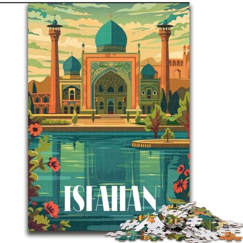 Puzzle für Erwachsene, 1000 Teile, Isfahan Beauty, für 14+, anspruchsvolles Spiel als Geschenk für die ganze Familie und Freunde, 50x75cm von ABKMXDKZ