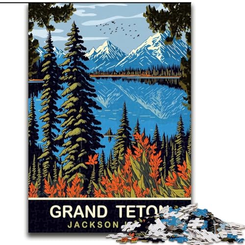 Puzzle für Erwachsene, 1000 Teile, Jackson Lake, für 14+, anspruchsvolles Spiel als Geschenk für die ganze Familie und Freunde, 26x38cm Puzzle für Erwachsene, 1000 Teile, Jackson Lake, für 14+, anspruchsvolles Spiel als Geschenk für die ganze Familie und Freunde, 26x38cm von ABKMXDKZ