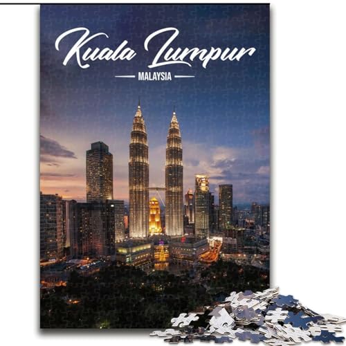 Puzzle für Erwachsene, 1000 Teile, Kuala Lumpur, geeignet für Personen ab 14 Jahren, anspruchsvoll zu lösen, Aber unterhaltsam und humorvoll, tolles Geschenk, 26x38cm Puzzle für Erwachsene, 1000 Teile, Kuala Lumpur, geeignet für Personen ab 14 Jahren, anspruchsvoll zu lösen, Aber unterhaltsam und humorvoll, tolles Geschenk, 26x38cm von ABKMXDKZ
