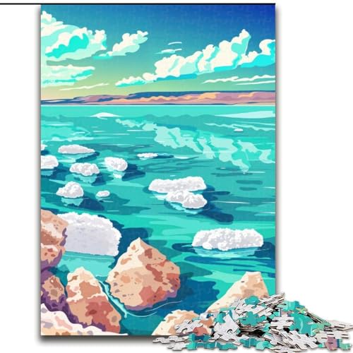 Puzzle für Erwachsene, 1000 Teile, Landschaft des Toten Meeres, geeignet für Personen ab 14 Jahren, anspruchsvoll zu lösen, Aber unterhaltsam und humorvoll, tolles Geschenk, 50x75cm von ABKMXDKZ