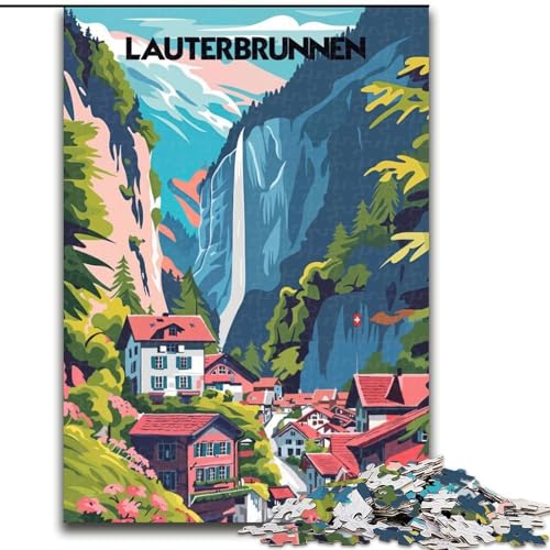 Puzzle für Erwachsene, 1000 Teile, Lauterbrunnen Beauty, Spielspielzeug, jedes Teil ist einzigartig – anspruchsvolles Familienspiel für Kinder ab 14 Jahren, 26x38cm Puzzle für Erwachsene, 1000 Teile, Lauterbrunnen Beauty, Spielspielzeug, jedes Teil ist einzigartig – anspruchsvolles Familienspiel für Kinder ab 14 Jahren, 26x38cm von ABKMXDKZ