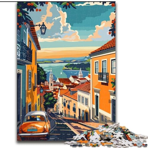 Puzzle für Erwachsene, 1000 Teile, Lissabon, Portugal, Stadt, Spielspielzeug, jedes Teil ist einzigartig – anspruchsvolles Familienspiel für Kinder ab 14 Jahren, 26x38cm Puzzle für Erwachsene, 1000 Teile, Lissabon, Portugal, Stadt, Spielspielzeug, jedes Teil ist einzigartig – anspruchsvolles Familienspiel für Kinder ab 14 Jahren, 26x38cm von ABKMXDKZ