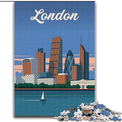 Puzzle für Erwachsene, 1000 Teile, London City Travel, geeignet für Kinder ab 14 Jahren, Lernspiele für Zuhause, DIY-Spielzeug, Kunstwerk, Geschenk, 26x38cm Puzzle für Erwachsene, 1000 Teile, London City Travel, geeignet für Kinder ab 14 Jahren, Lernspiele für Zuhause, DIY-Spielzeug, Kunstwerk, Geschenk, 26x38cm von ABKMXDKZ