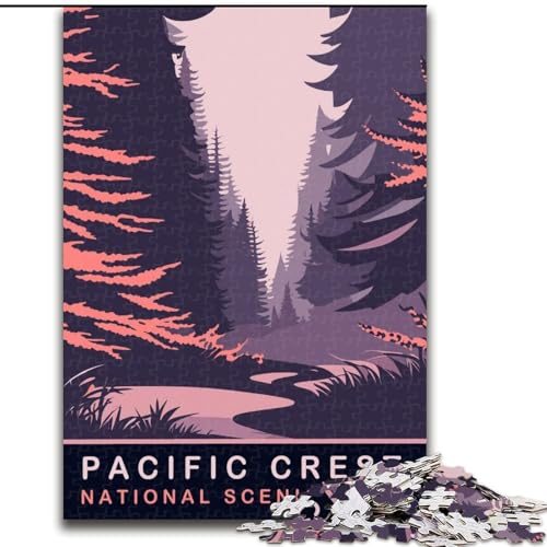 Puzzle für Erwachsene, 1000 Teile, Pacific Crest, Spielzeug, Lernspiele, Stressabbau, Stärkung der Liebe zwischen Paaren, 50x75cm von ABKMXDKZ