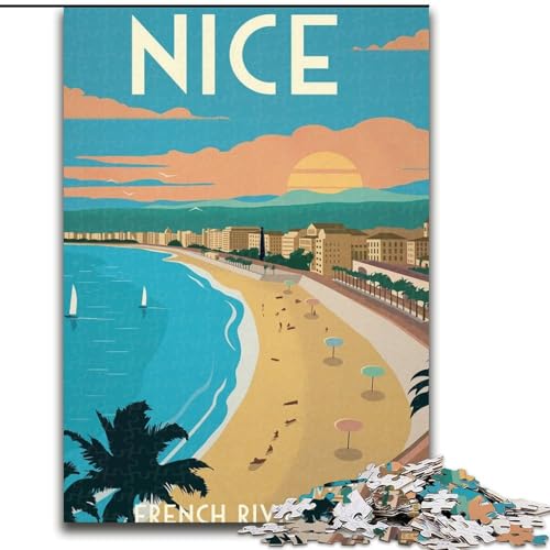 Puzzle für Erwachsene, 1000 Teile, schön, für Kinder ab 14 Jahren, jedes Teil ist einzigartig – lustiges und herausforderndes Spiel für die ganze Familie, gutes Geschenk, 26x38cm von ABKMXDKZ