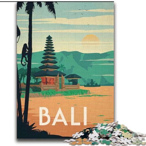 Puzzle für Erwachsene, 2000 Teile, Bali, für 14+, anspruchsvolles Spiel als Geschenk für die ganze Familie und Freunde, 70x100cm von ABKMXDKZ